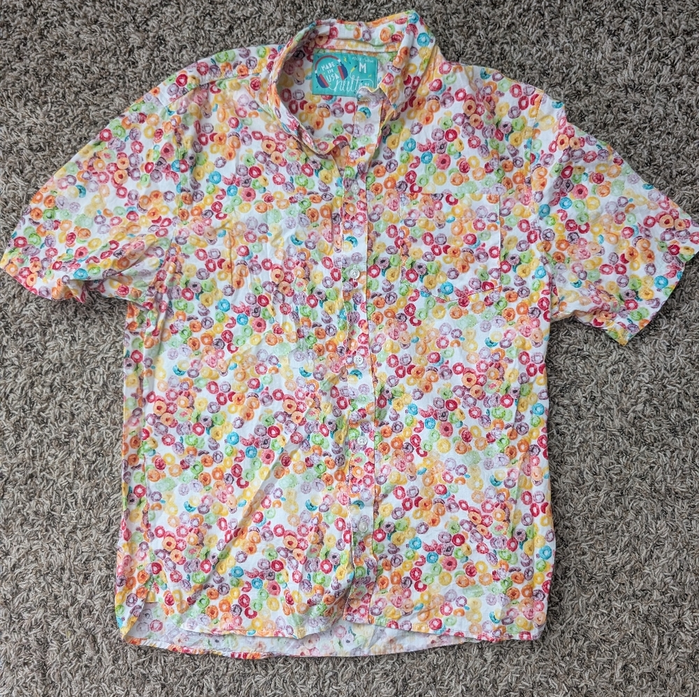 Chubbies Men's "Fruit Loops" Button Down Shirt - Medium Rare